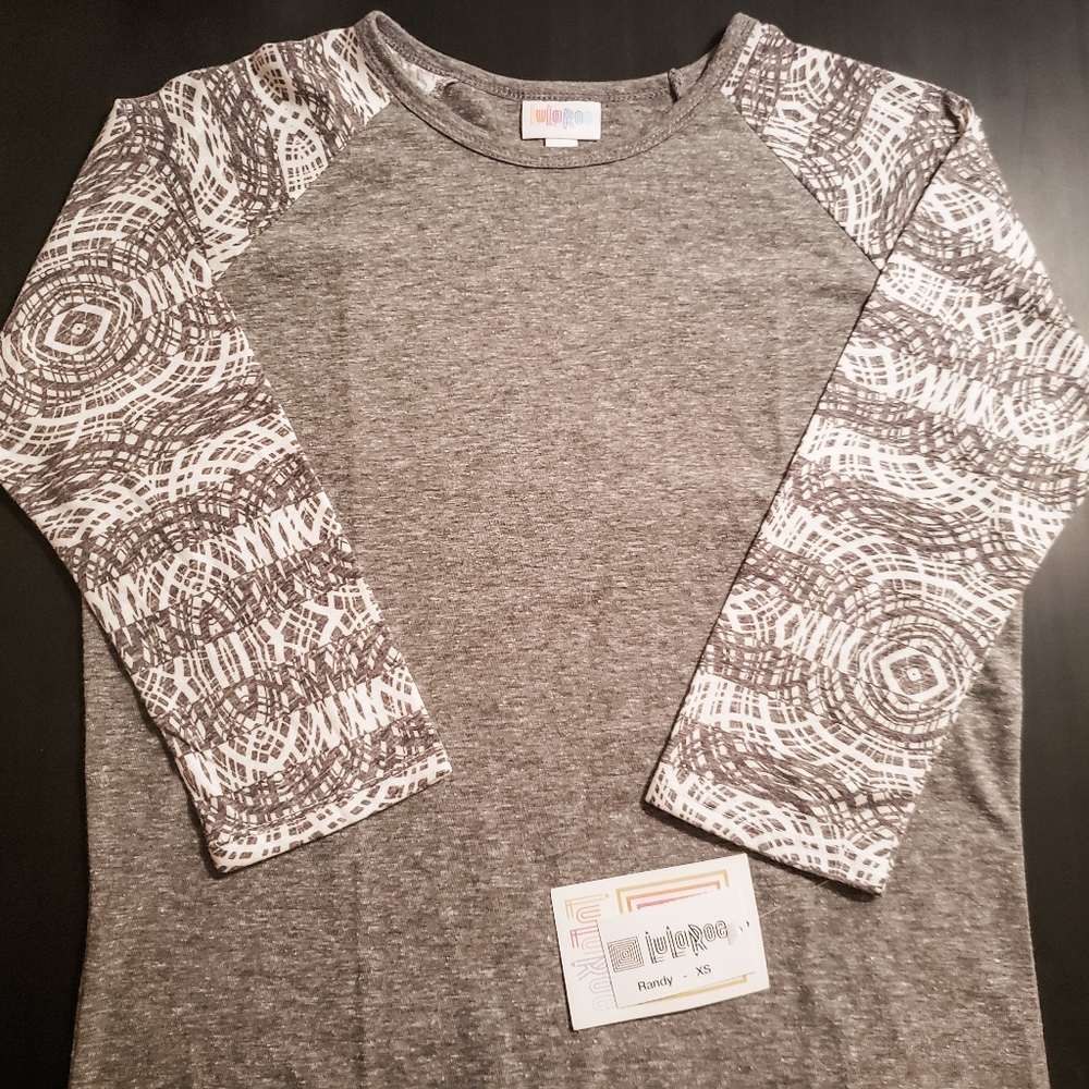 NWT XS Baseball Tee By Lularoe